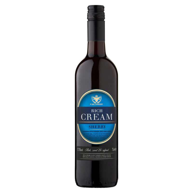 Sainsbury's sweet cream sherry 1L bottle, UK version