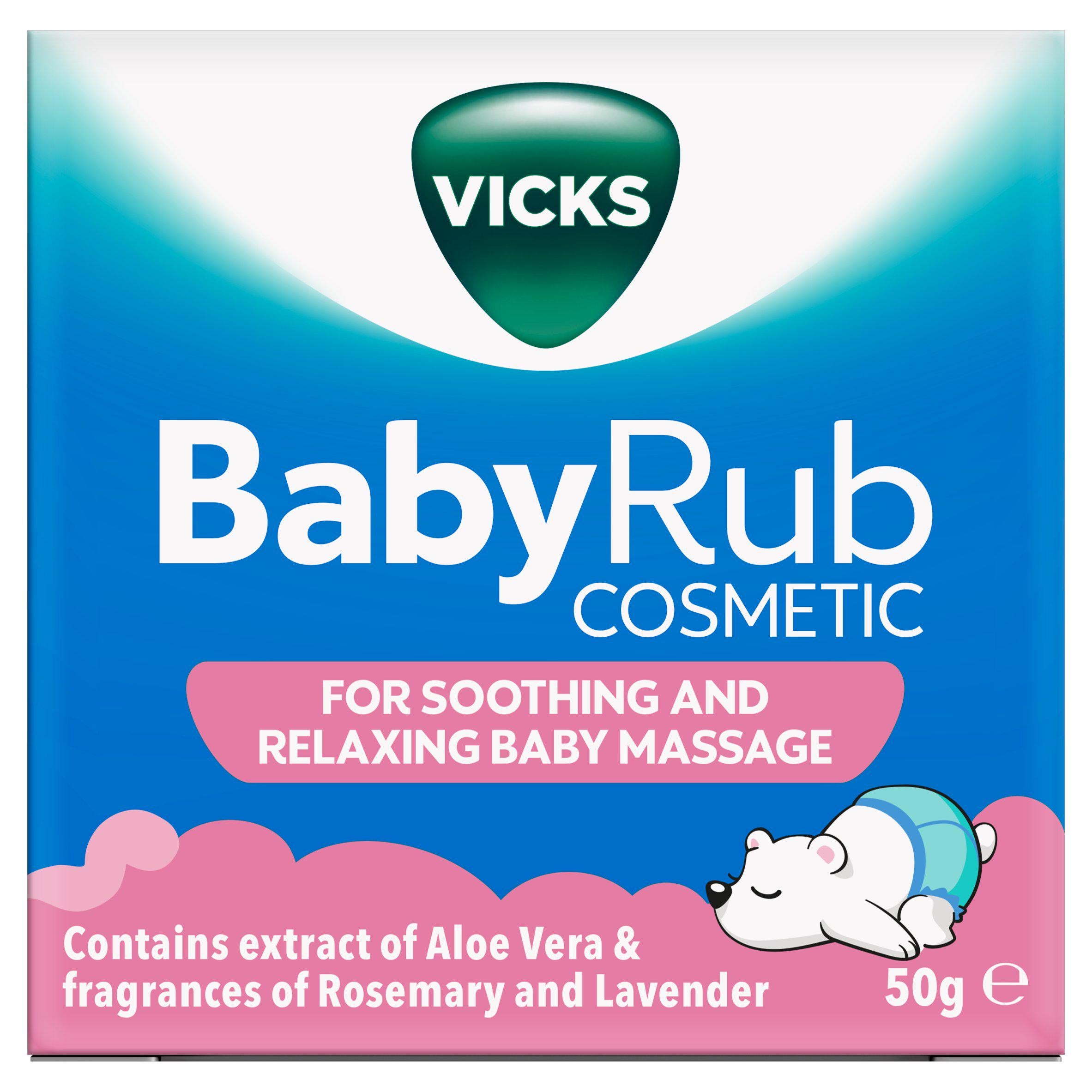 Vicks BabyRub ointment 50g jar - British product