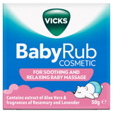 Vicks BabyRub ointment 50g jar - British product