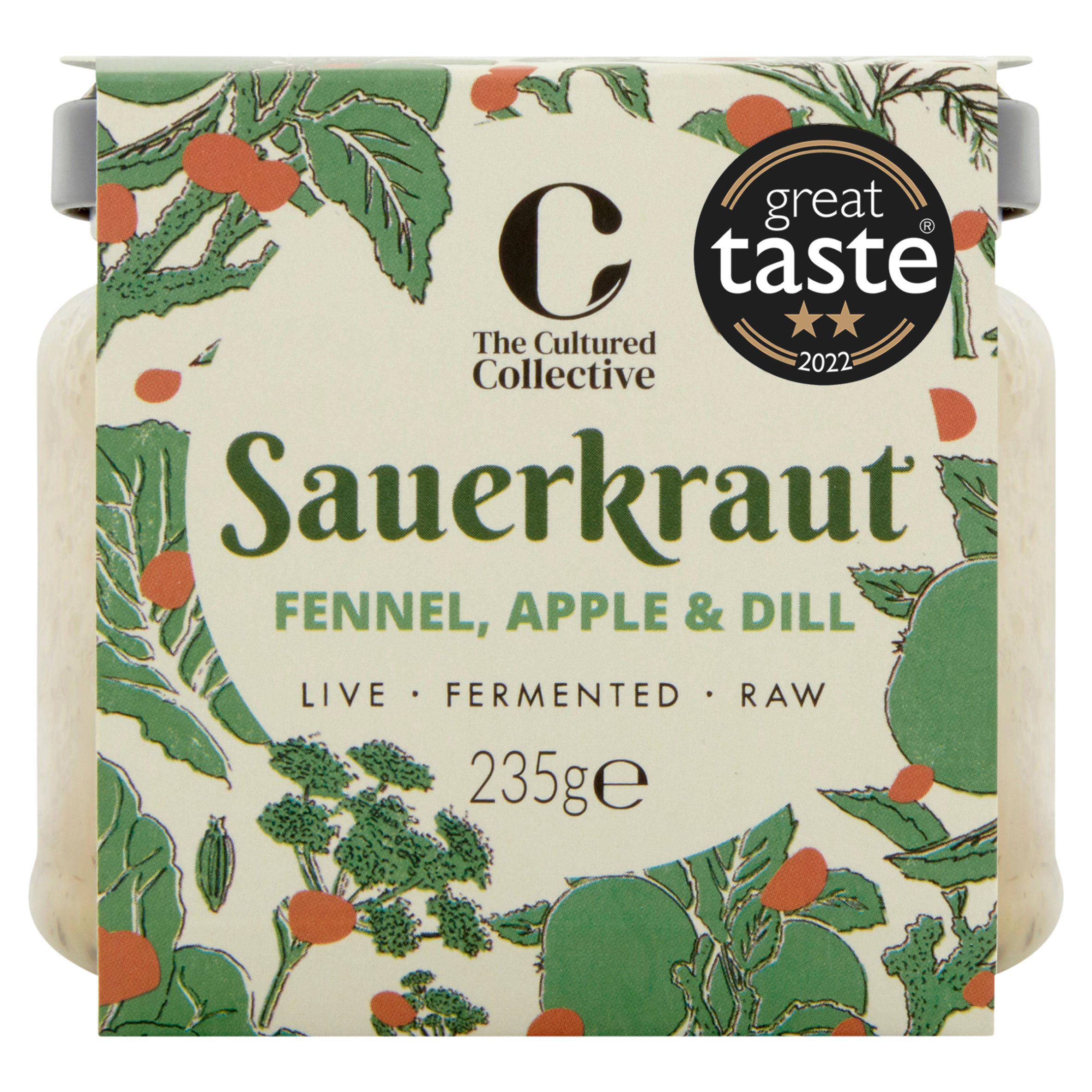 Cultured Collective sauerkraut fennel apple dill 235g - British product