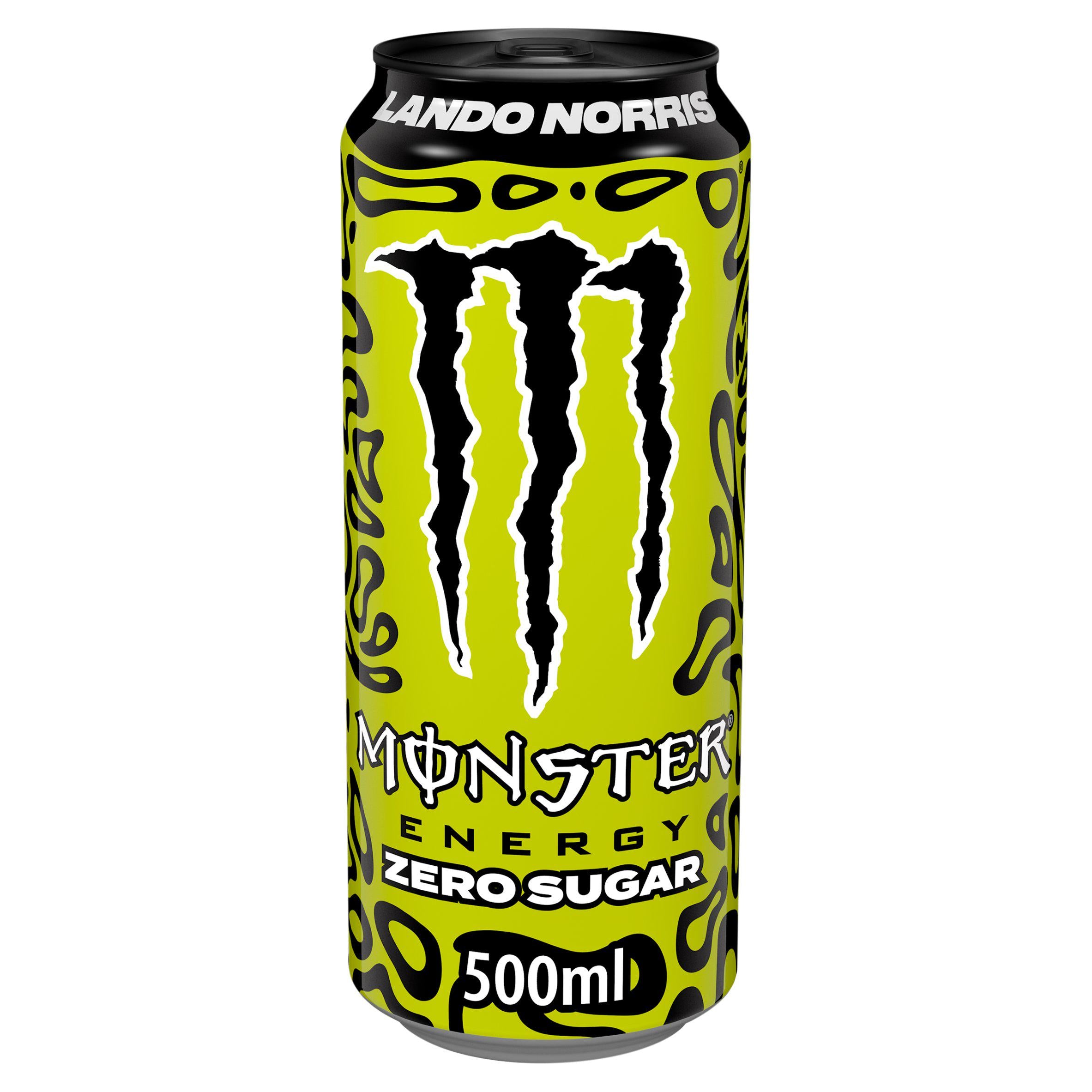 Monster Energy Lando Norris Zero Sugar 500ml, imported from the UK