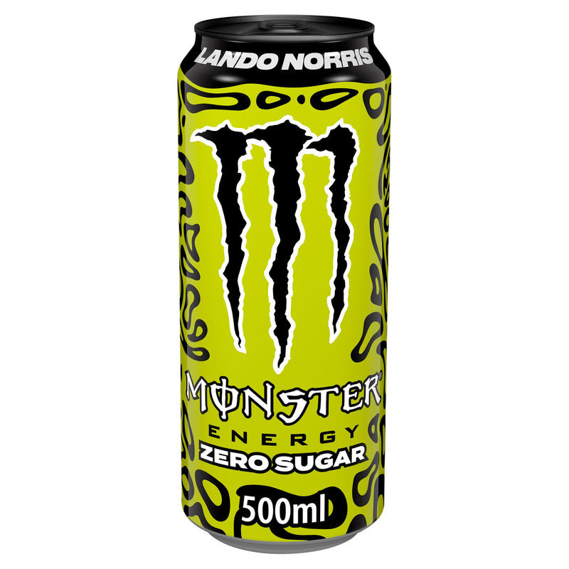 Monster Energy Lando Norris Zero Sugar 500ml, imported from the UK
