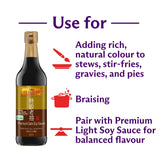 Lee Kum Kee dark soy sauce 500ml, UK version