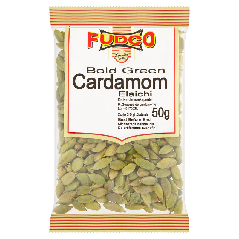 Fudco Bold Green Cardamom spice 50g - British product