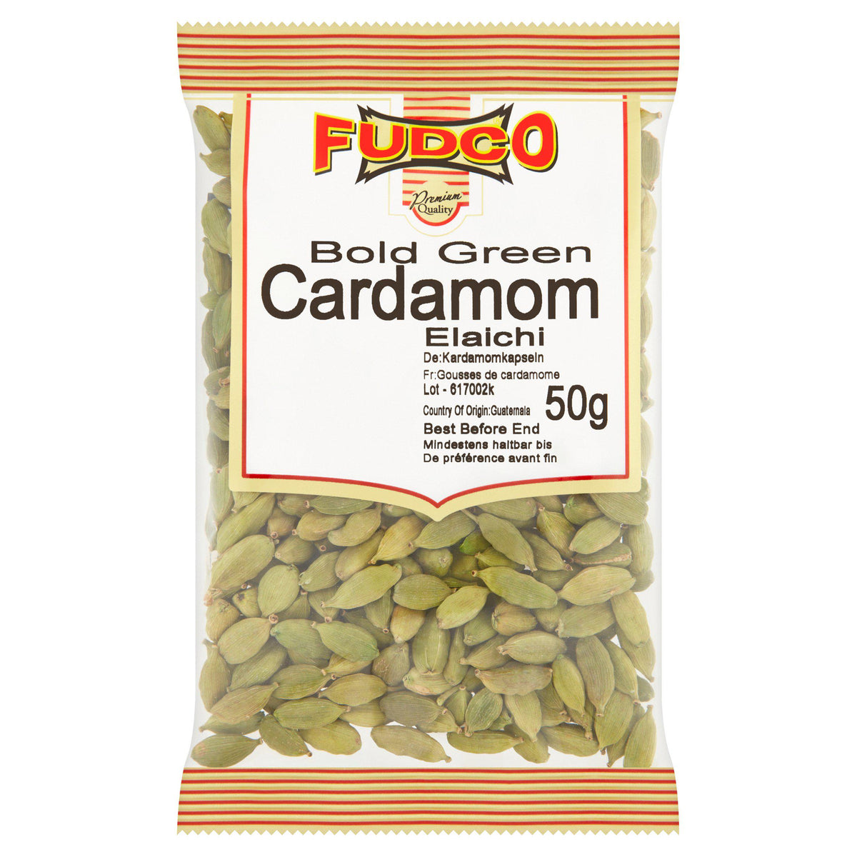 Fudco Bold Green Cardamom spice 50g - British product