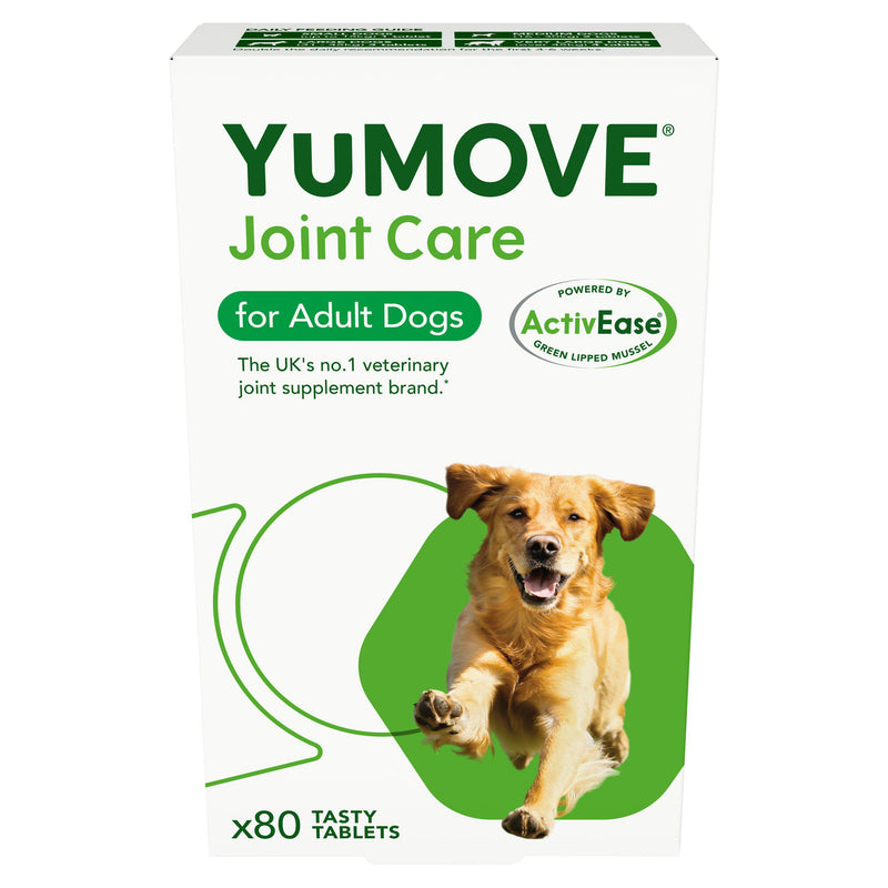 YuMove joint care tasty tablets for adult dogs 80 count (British brand)