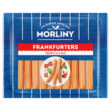 Morliny frankfurter hot dog sausage 350g, imported from the UK