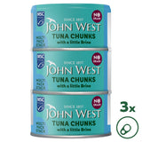 John West No Drain Tuna Chunks in brine 3x100g, UK version