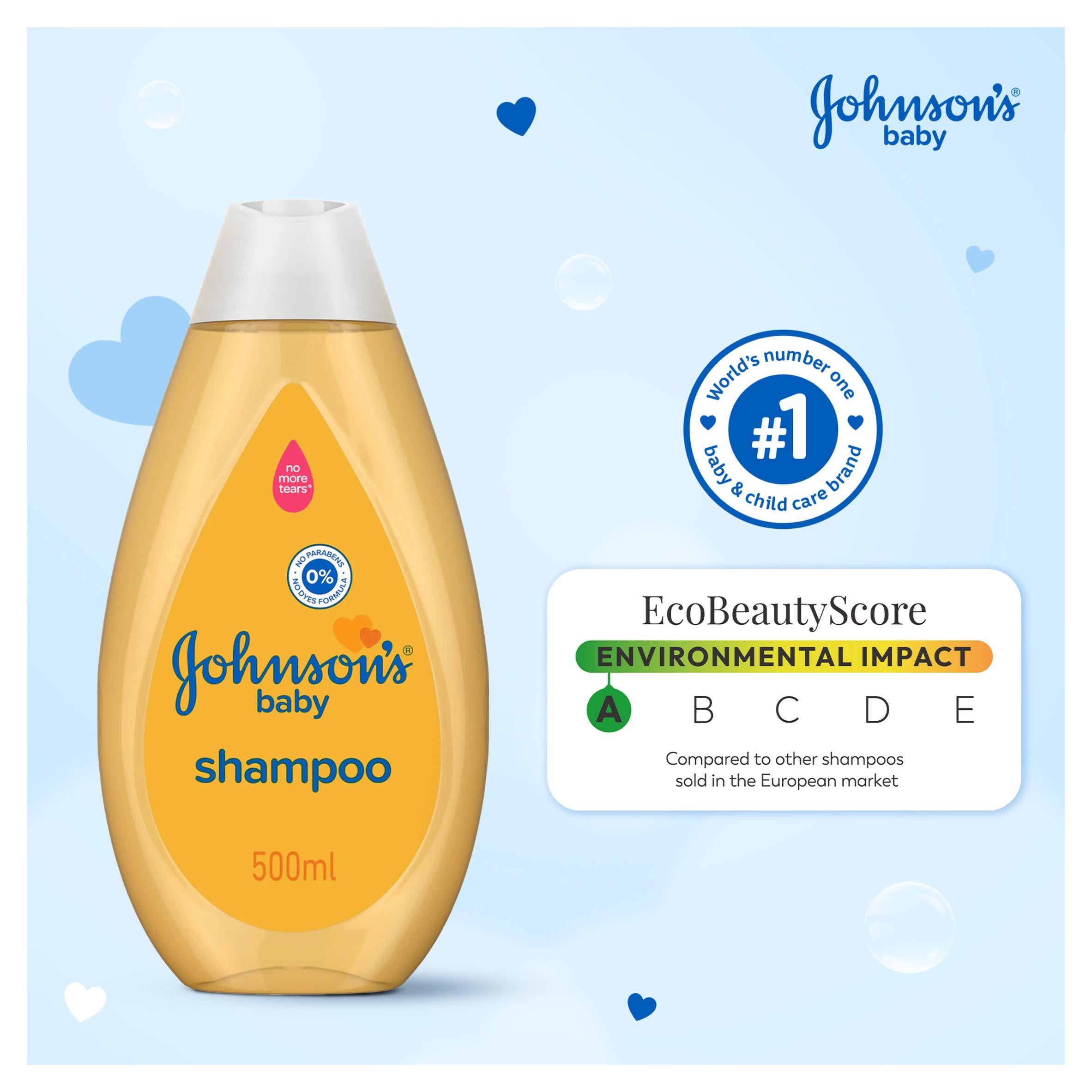 Johnson's Baby Shampoo 500ml, imported from the UK