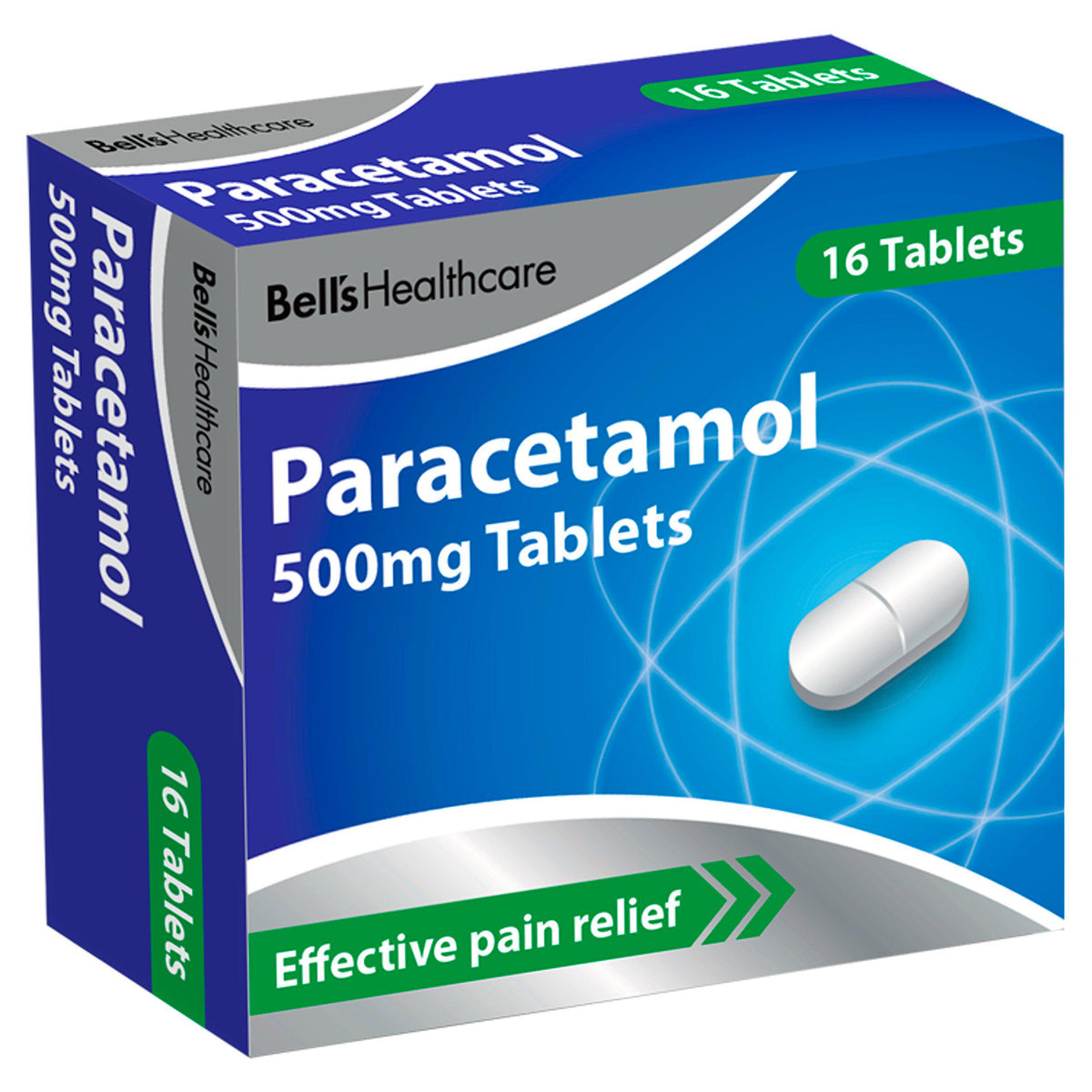 Bell's Healthcare Paracetamol 500mg 16 tablets (British brand)
