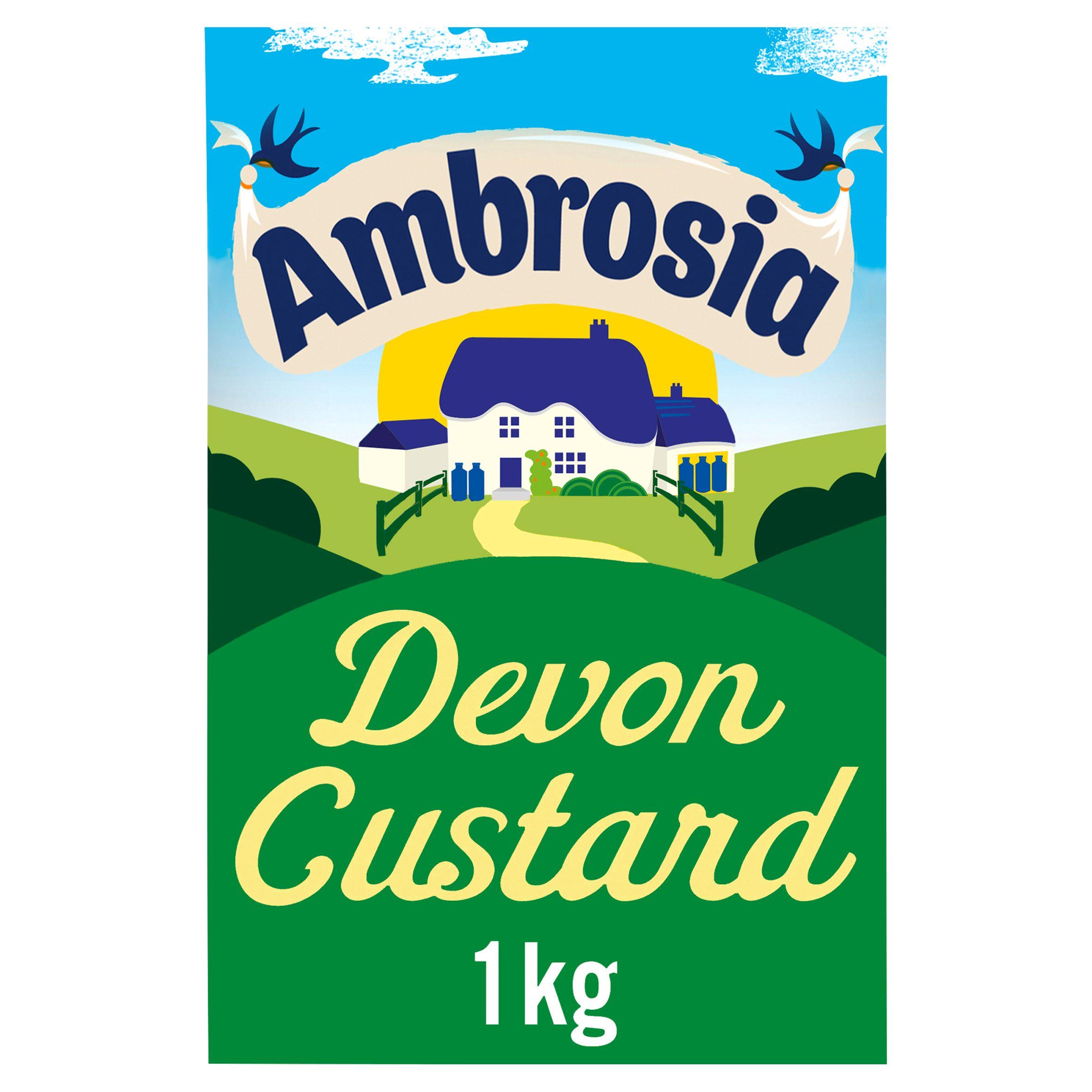 Ambrosia Devon Custard 1kg Carton, imported from the UK