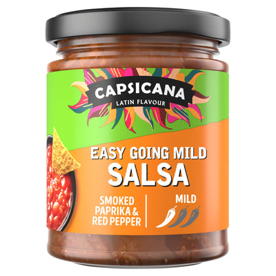 Sainsburys Capsicana Easy Going Salsa Red Pepper Smoked Paprika Table Sauce 285g- Buy online at McGrocer