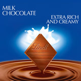 Lindt milk chocolate extra creamy bar 100g - British product