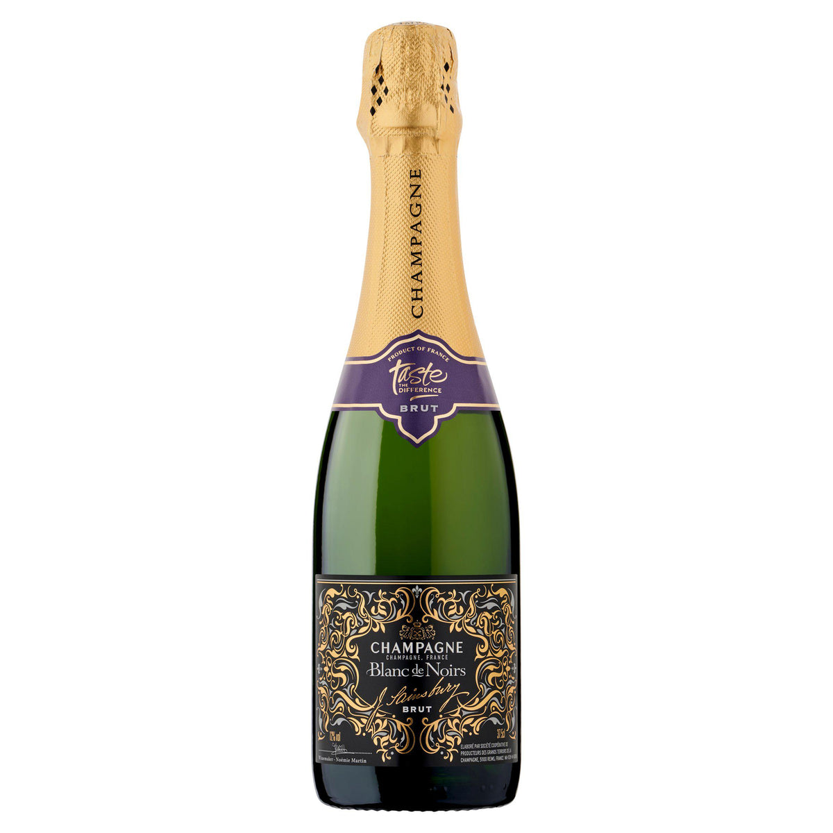 Sainsbury's Blanc de Noirs Brut Champagne 37.5cl (British brand)