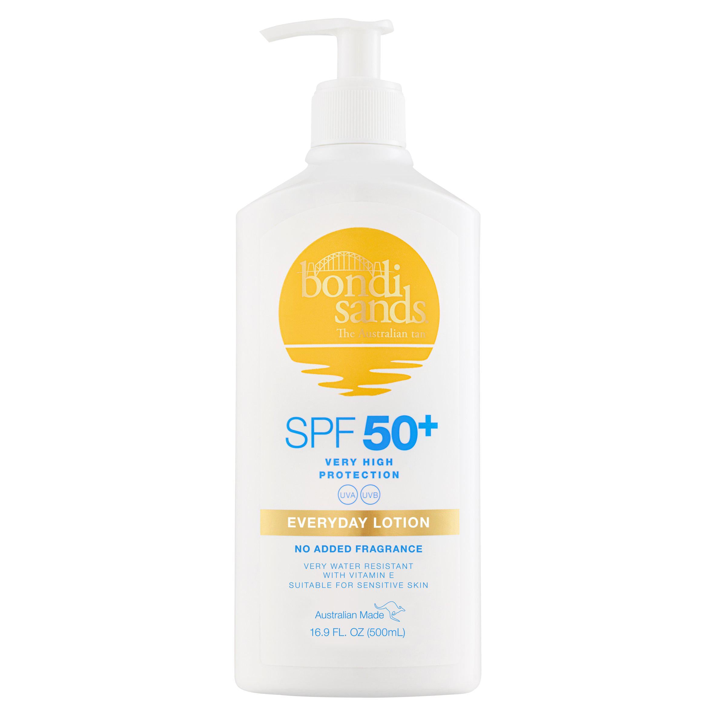 Bondi Sands sunscreen lotion SPF 50+ water resistant 500ml - British product