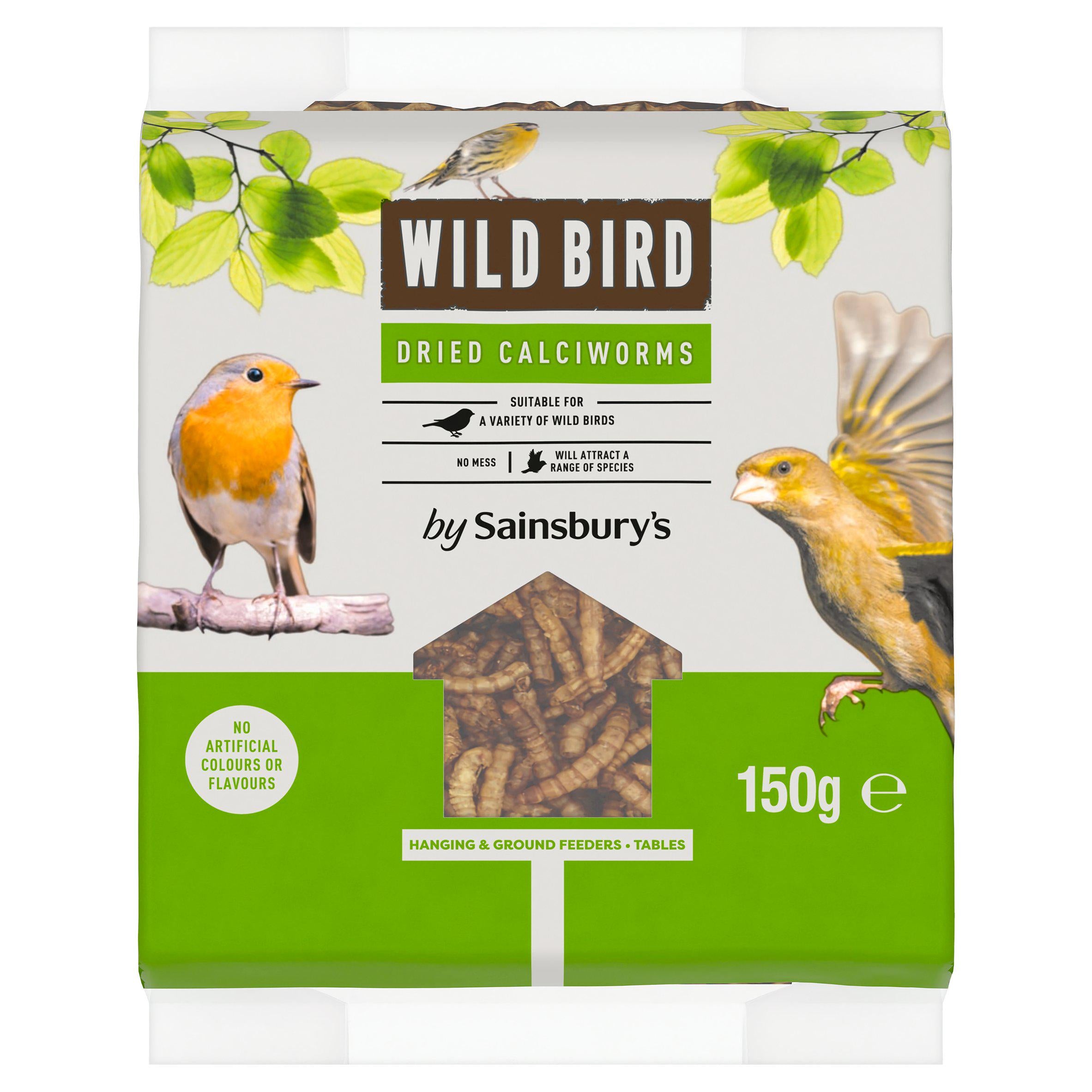 Sainsbury's Wild Bird Dried Calciworms 150g (British brand)