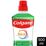 Colgate Total mouthwash alcohol free 500ml (British brand)