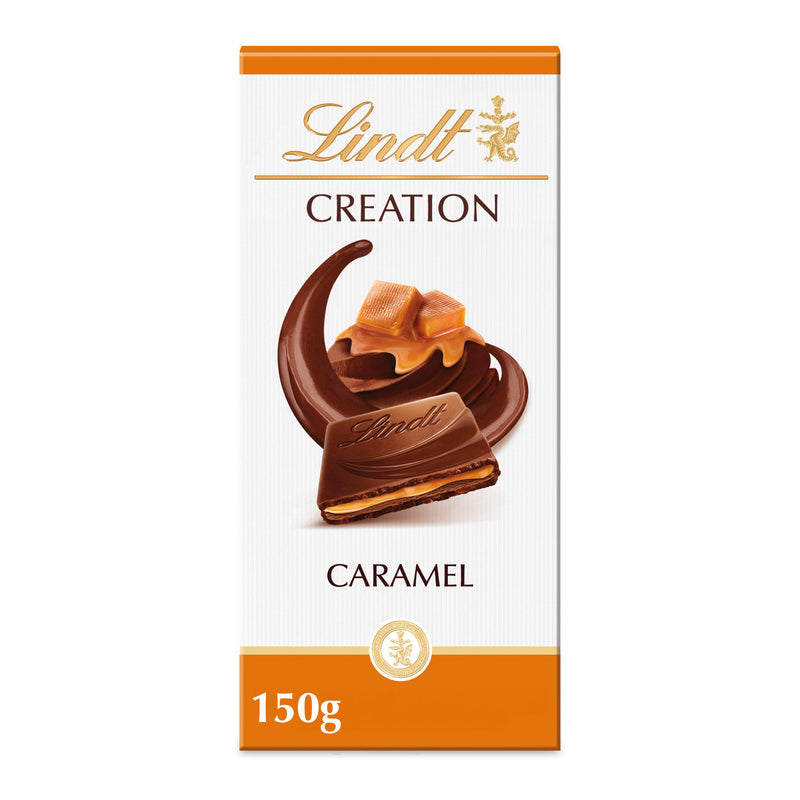 Lindt creation milk caramel chocolate bar 150g, imported from the UK