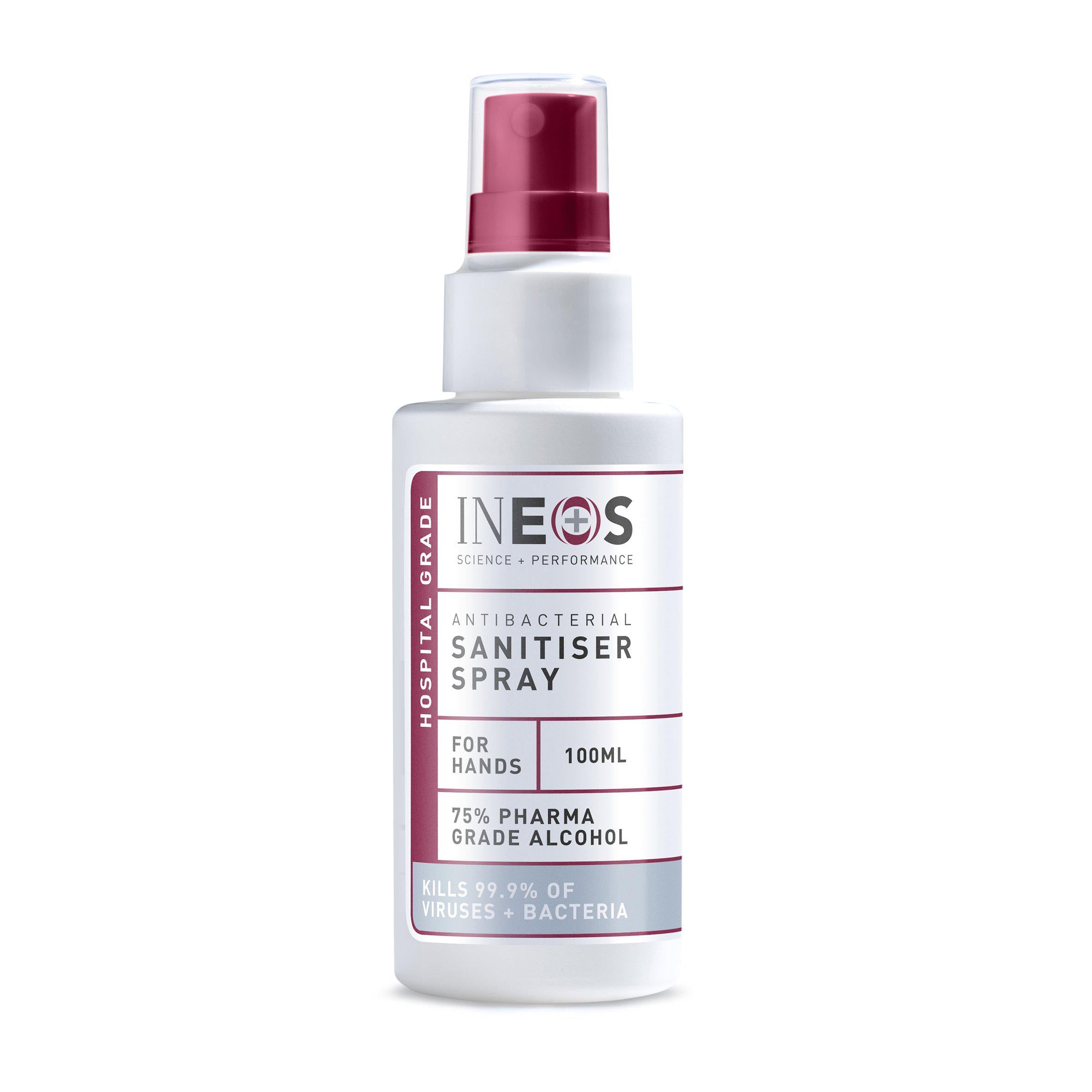 Ineos Antibacterial Anti-Viral Hand Sanitiser Spray 100ml GOODS Sainsburys   