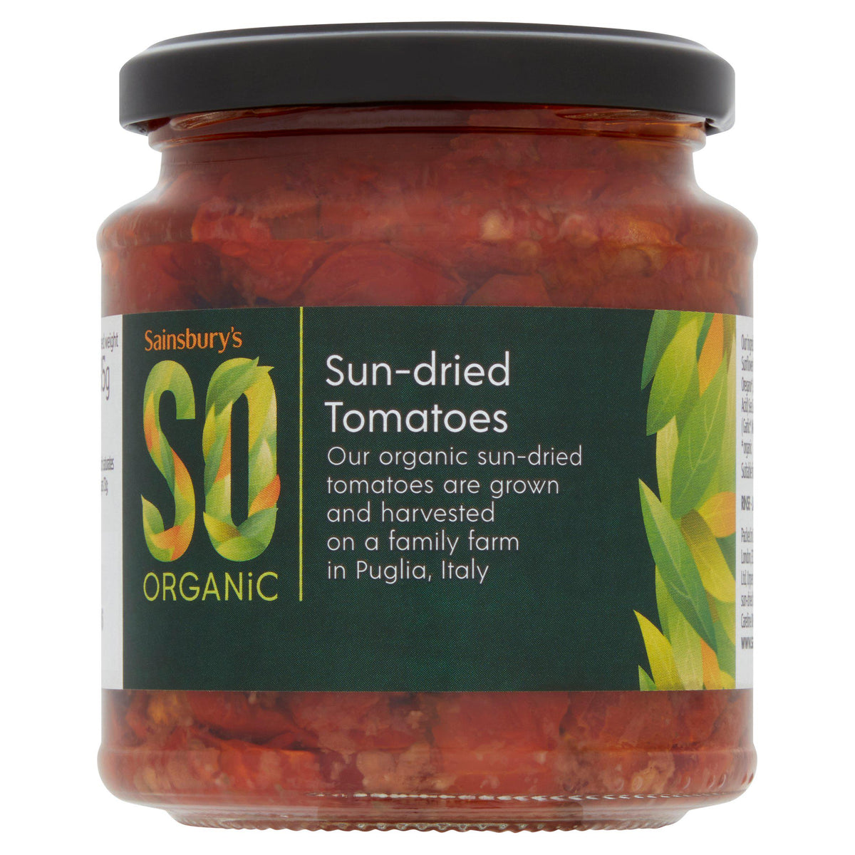 Sainsbury's SO Organic sun dried tomatoes in oil 280g - British product