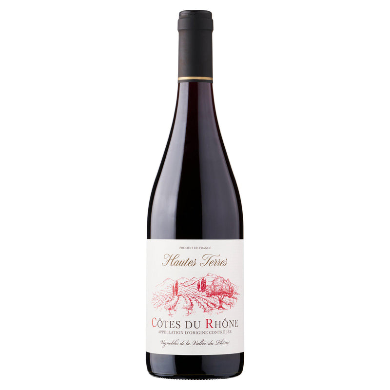 Côtes du Rhône Hautes Terres red wine 75cl - British product
