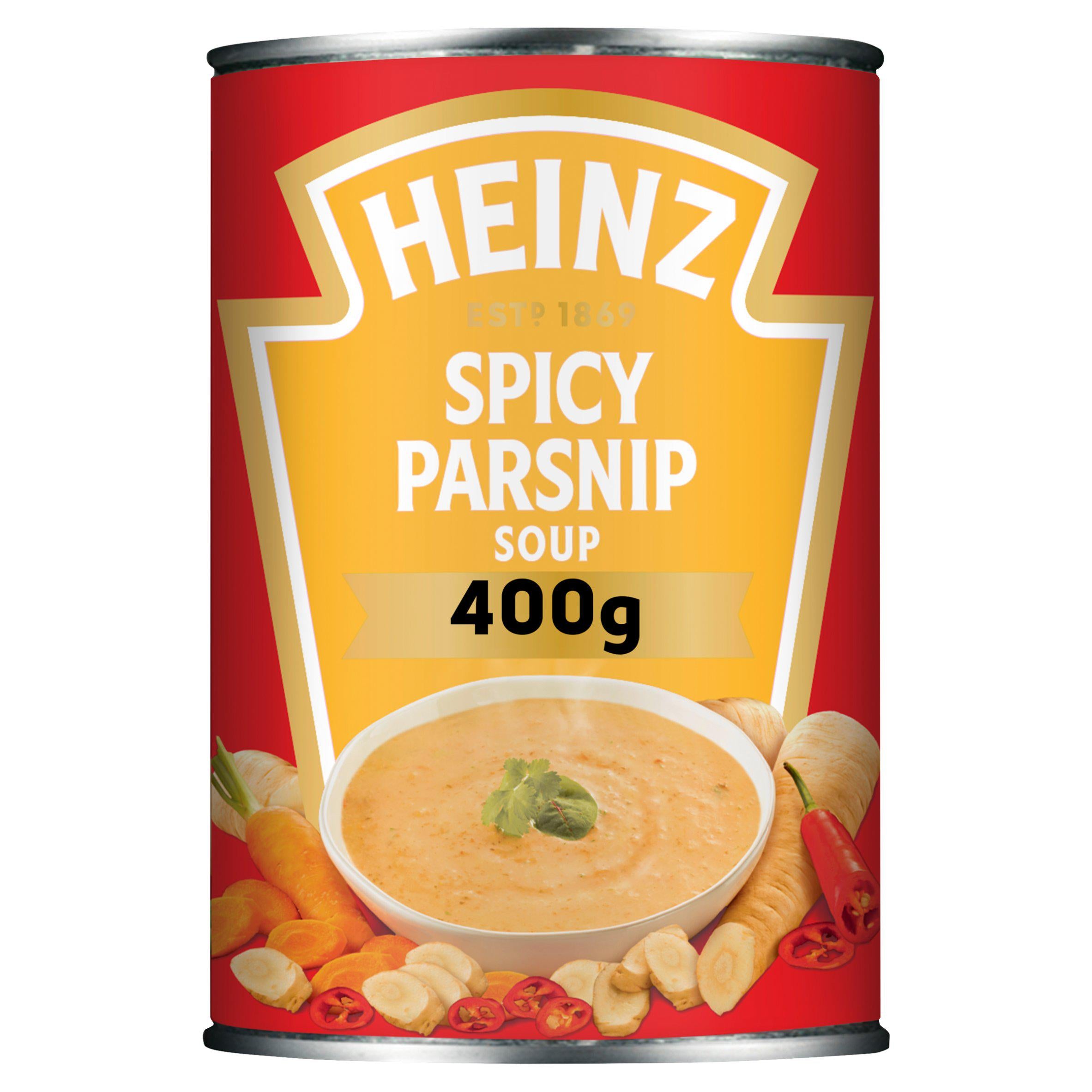 Heinz Ready to Eat Spicy Parsnip Soup 400g, UK version