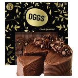 OGGS Rich Velvety Fudge Chocolate Cake, imported from the UK