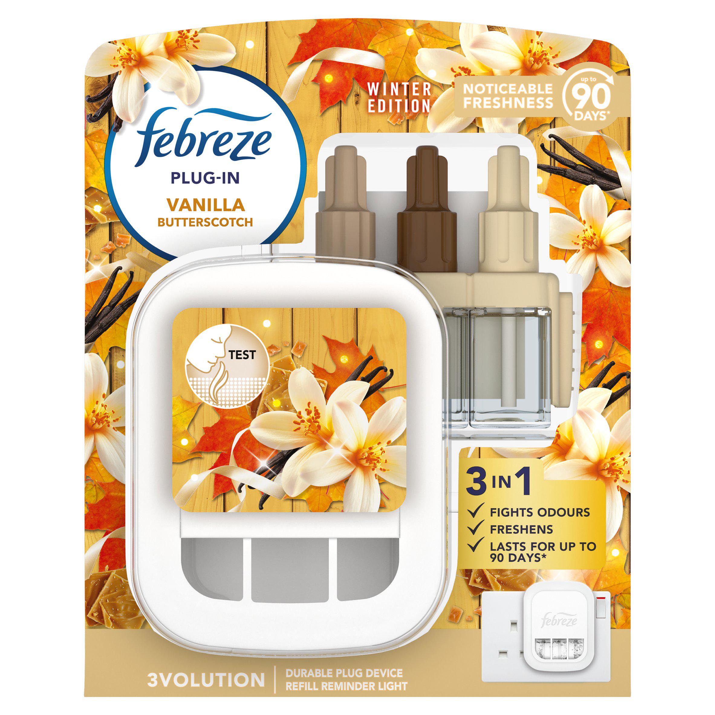 Febreze air freshener starter kit vanilla cookie 20ml, UK version