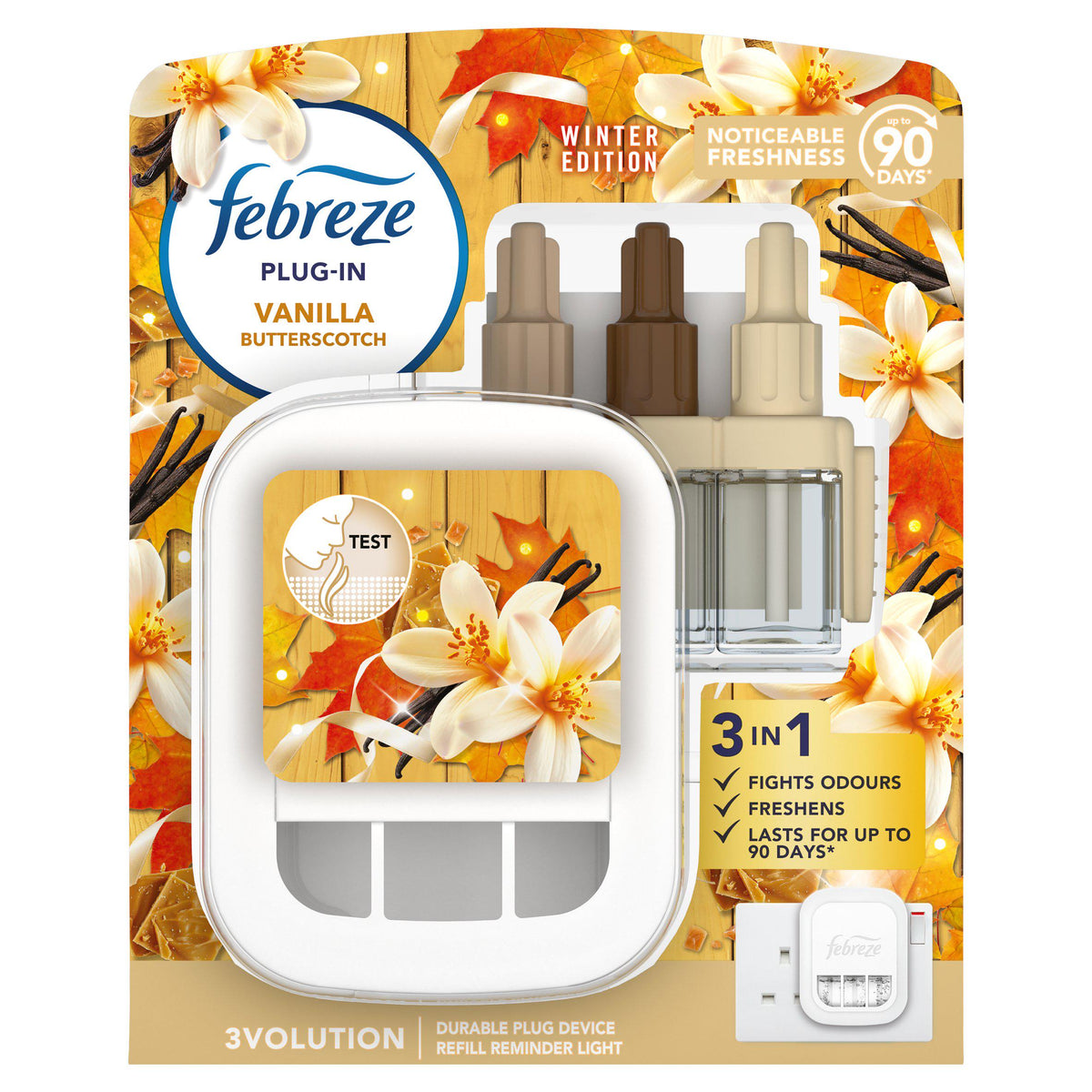Febreze air freshener starter kit vanilla cookie 20ml, UK version