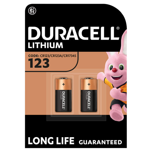 Duracell High Power Lithium 123 Batteries 3V (CR123 / CR123A / CR17345), pack of 2 GOODS Sainsburys   