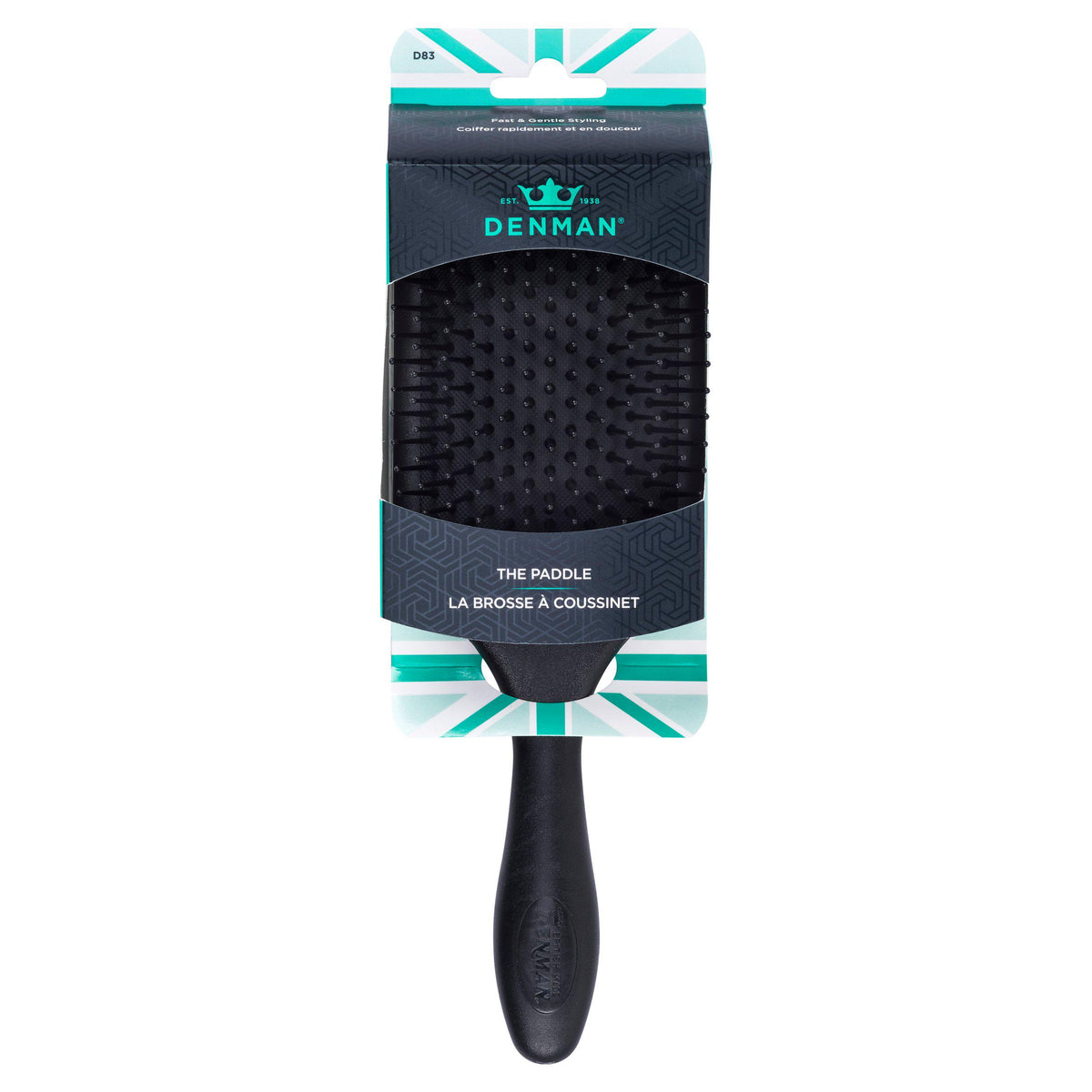 Denman D83 large paddle brush, UK version