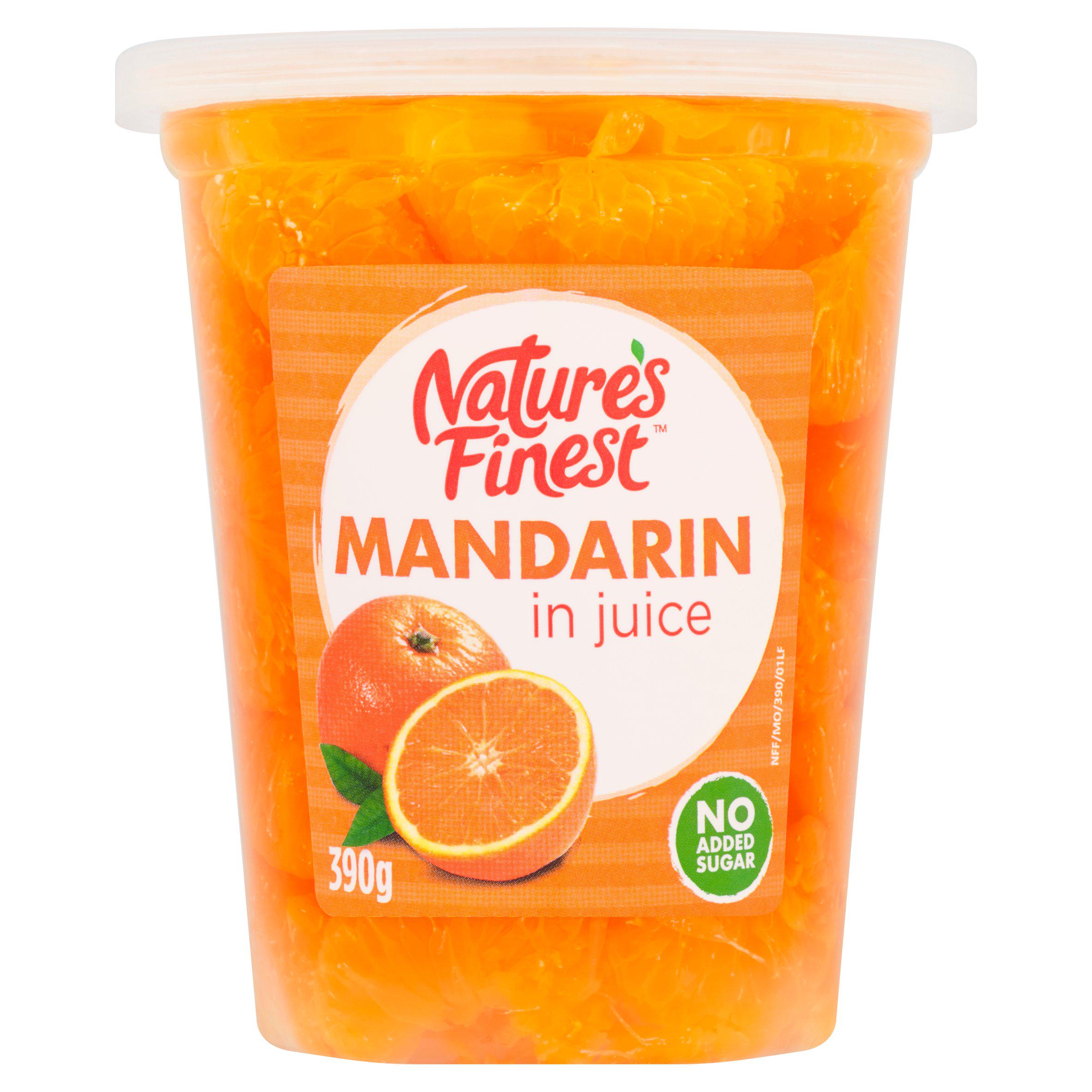Nature's Finest mandarin in juice 390g, imported from the UK
