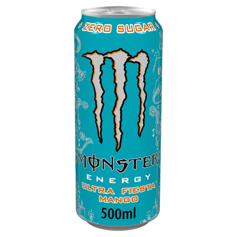 Monster Energy Ultra Fiesta Mango energy drink 500ml, imported from the UK