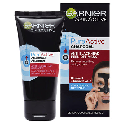 Sainsburys Garnier Pure Active Anti Blackhead Charcoal Peel-Off Mask- Buy online at McGrocer