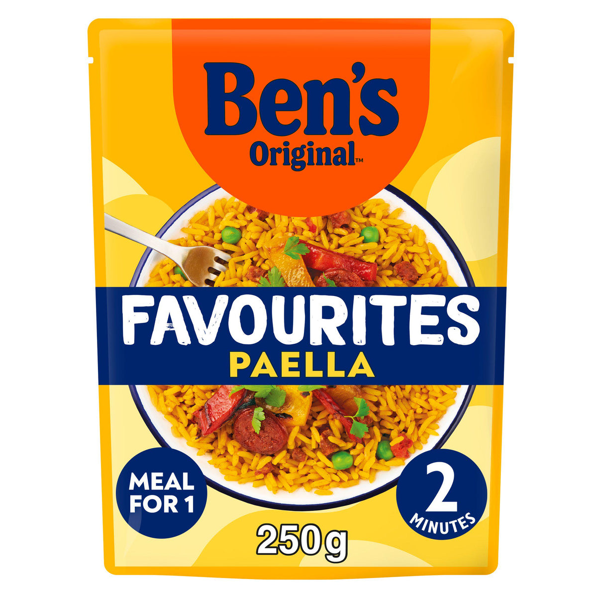 Ben's Original paella chorizo vegetable rice meal 250g - British product
