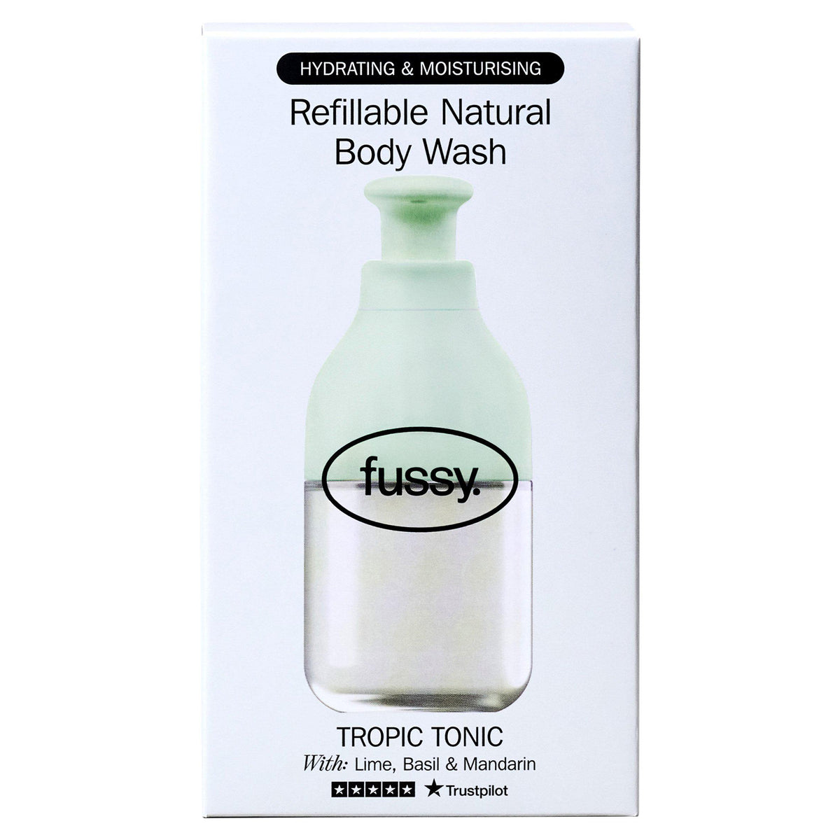 Fussy Tropic Tonic body wash 320ml, imported from the UK