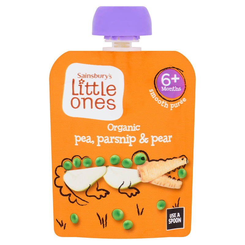 Organic Pea Parsnip & Pear Smooth Baby Puree 70g