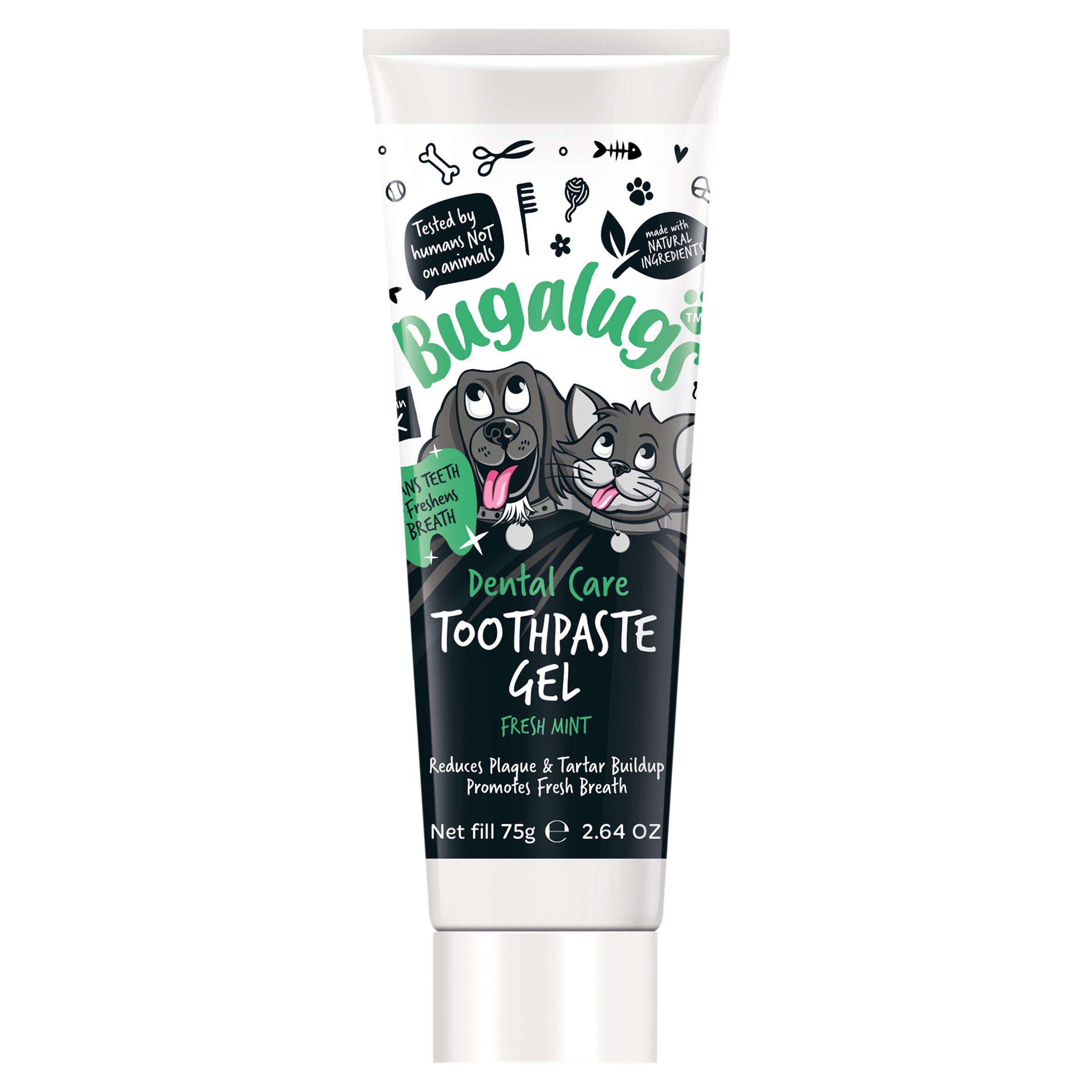 Bugalugs dental care toothpaste gel fresh mint 75g - British product