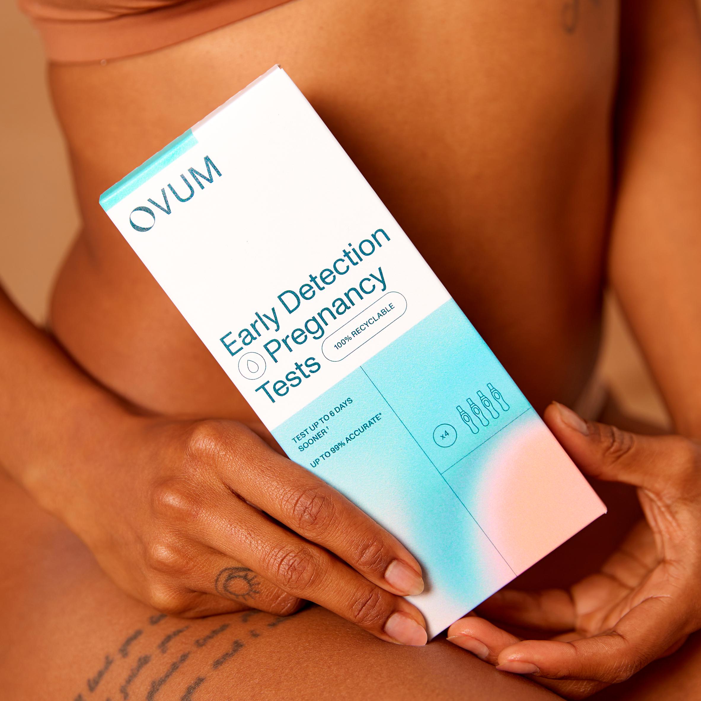 Ovum early detection pregnancy test 4-pack (British brand)