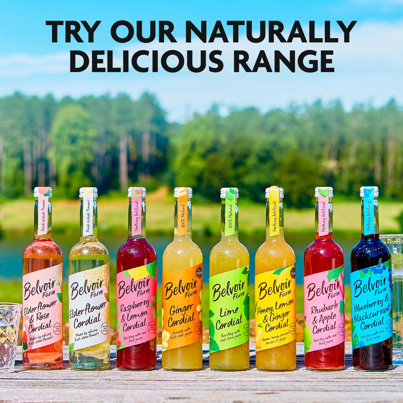 Belvoir Farm elderflower cordial 500ml, imported from the UK
