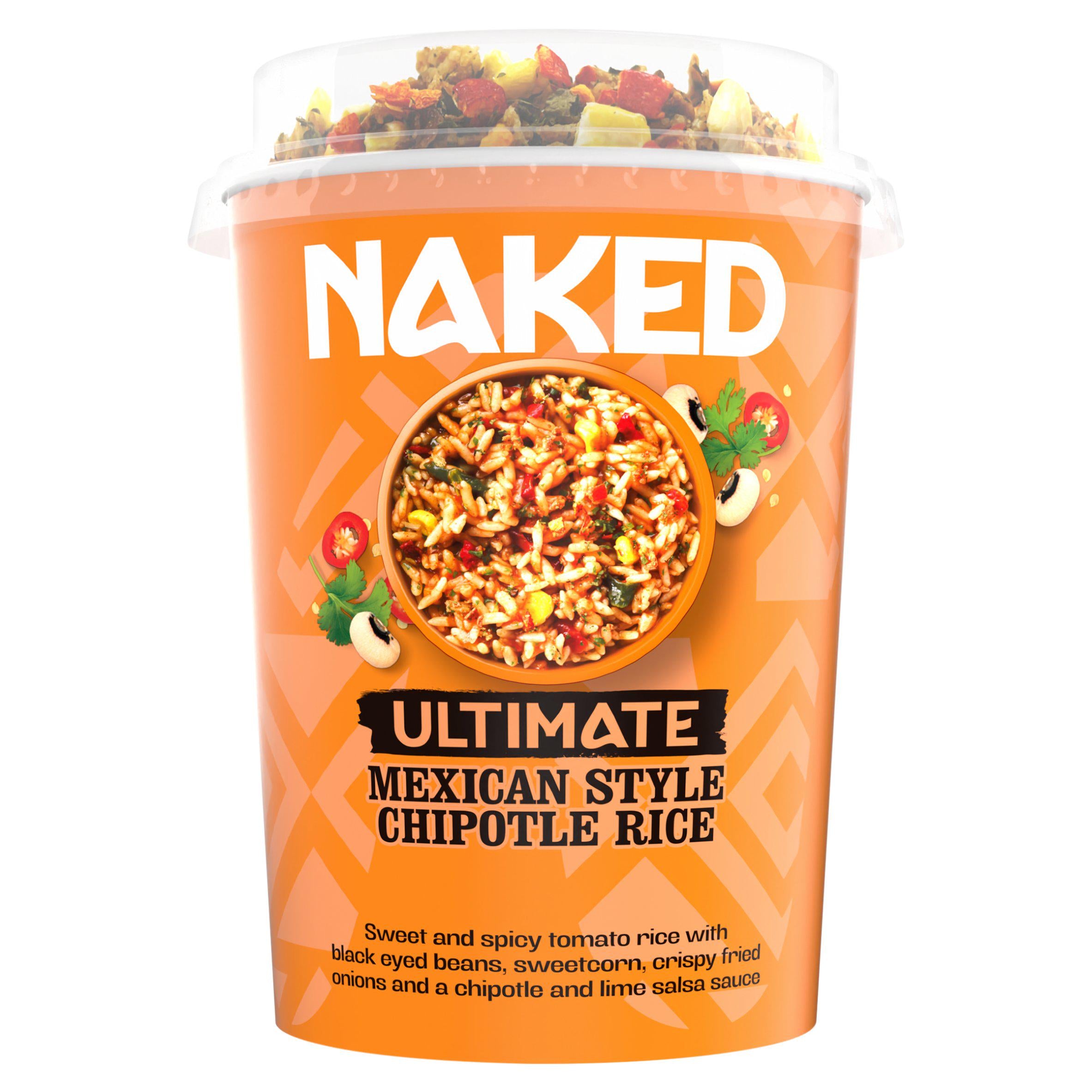 Naked Mexican Style Chipotle Rice instant pot 81g, imported from the UK