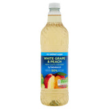 Sainsbury's squash white grape and peach no added sugar 1L, imported from the UK
