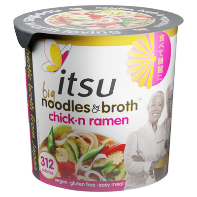 Sainsburys Instant Chicken Flavour Ramen Noodles & Broth Pot 93g- Buy online at McGrocer