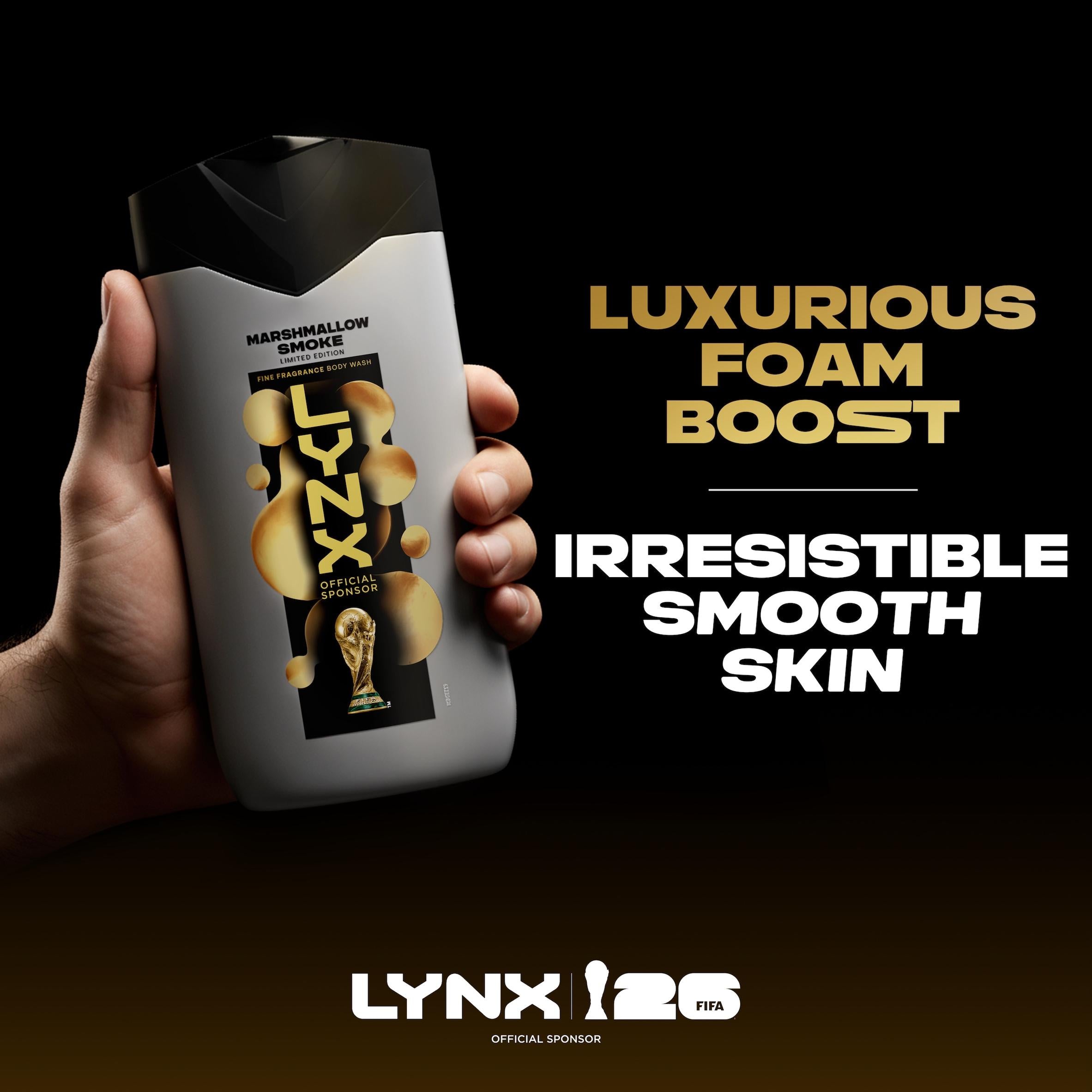 Lynx body wash Marshmallow Smoke 400ml - British product