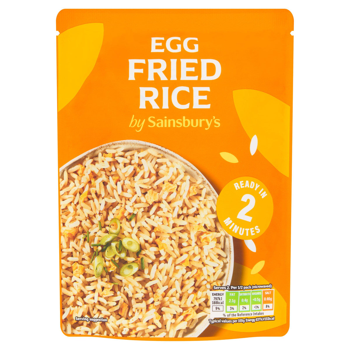 Sainsbury's microwave egg fried rice 250g - British product