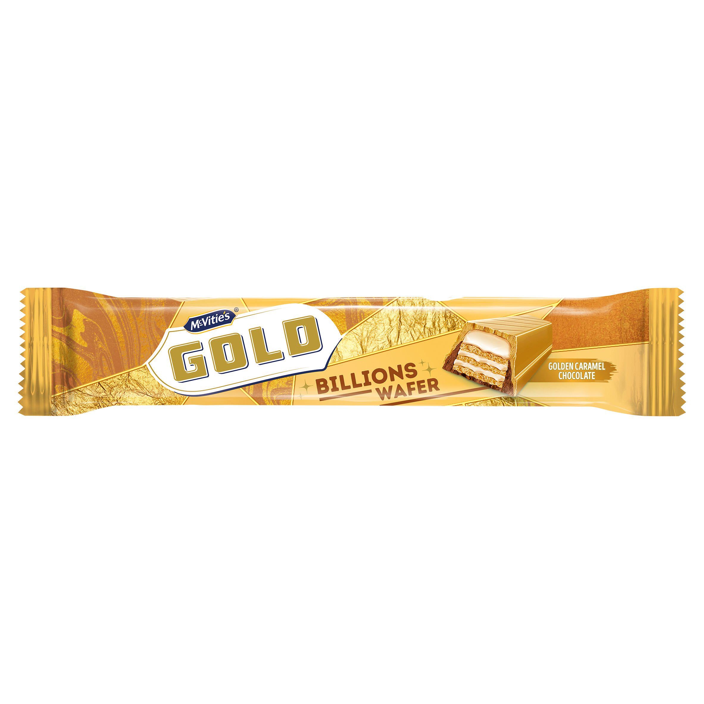 McVitie's Gold Billions Wafer golden caramel chocolate 39g (British brand)