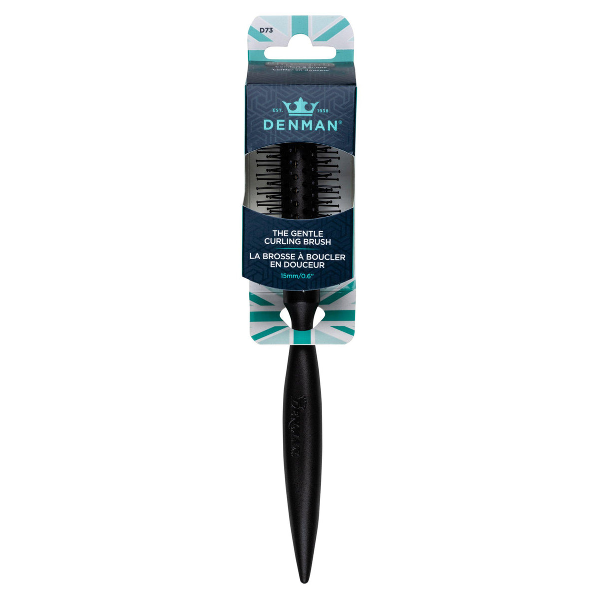Denman D73 curling brush for short hair, British product