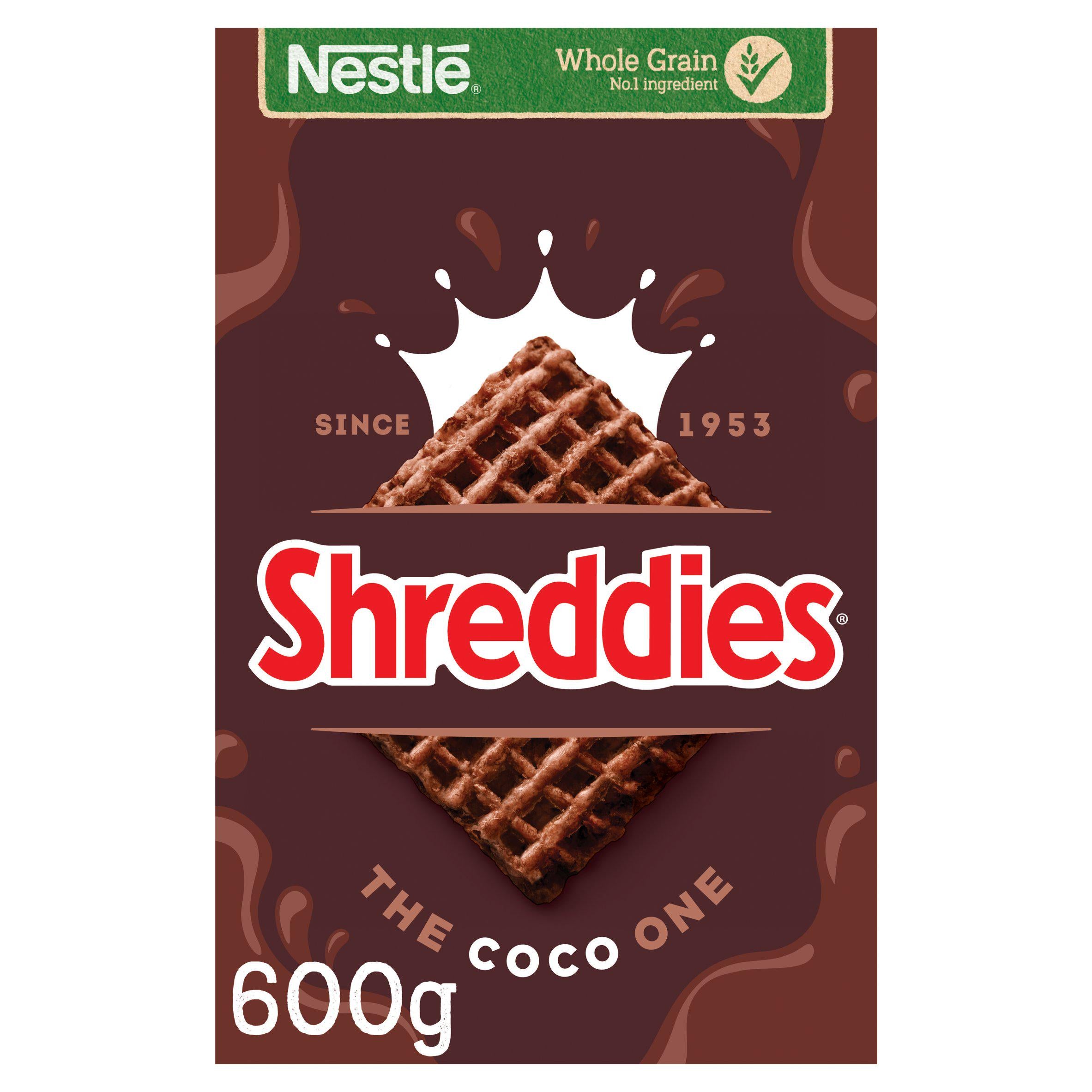 Nestle Shreddies Coco chocolate cereal 600g (British brand)