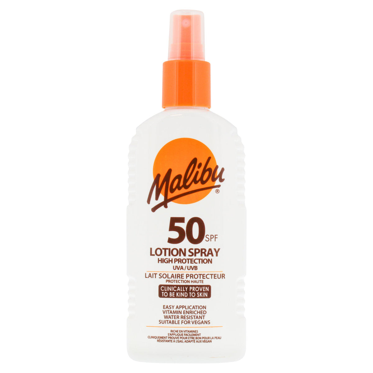 Malibu sunscreen lotion spray SPF 50 200ml - British product