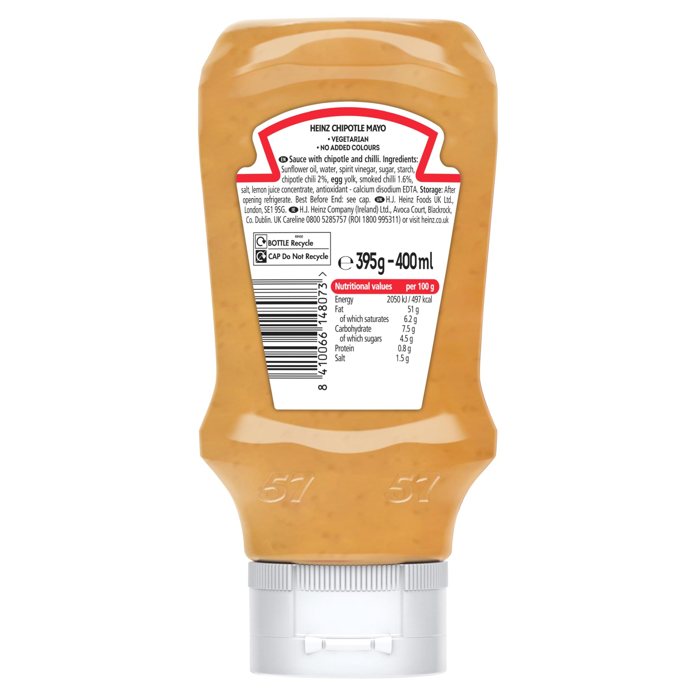 Heinz chipotle mayonnaise sauce 400ml - British product